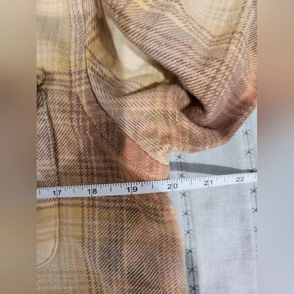 Urban Outfitters Yellow and Brown Plaid Button-Up Shirt - Picture 5 of 6